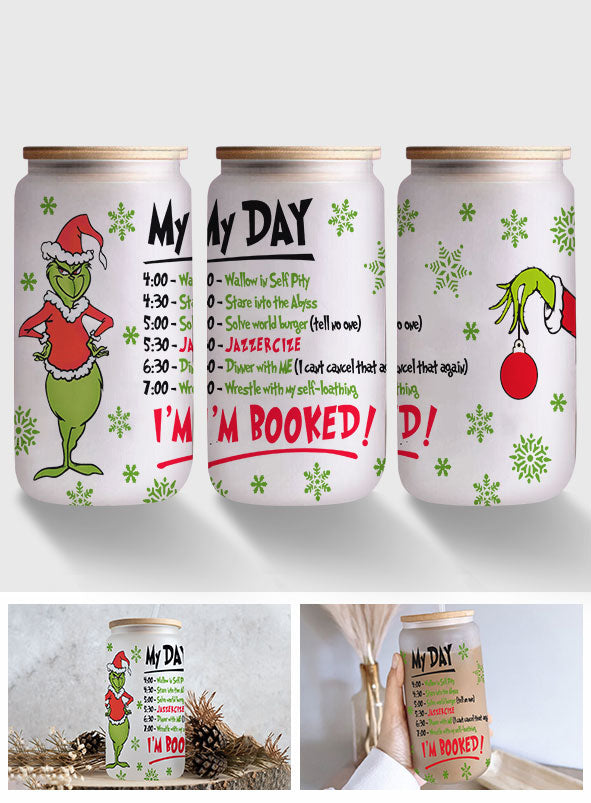 I'm Booked - Stole Christmas Can Glass