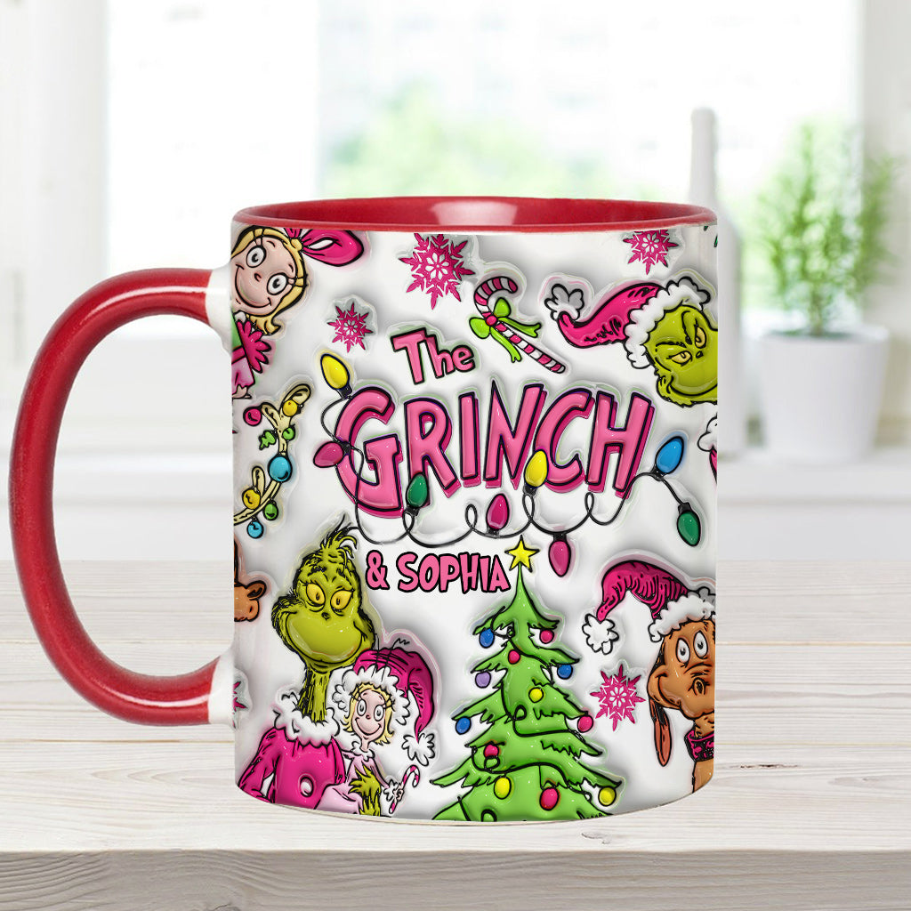 Merry Christmas - Personalized Stole Christmas Accent Mug