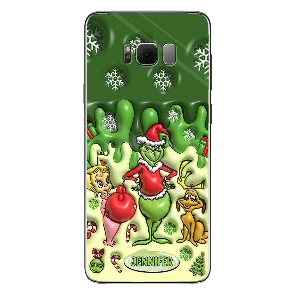 Merry Grinchmas - Personalized Stole Christmas Phone Case