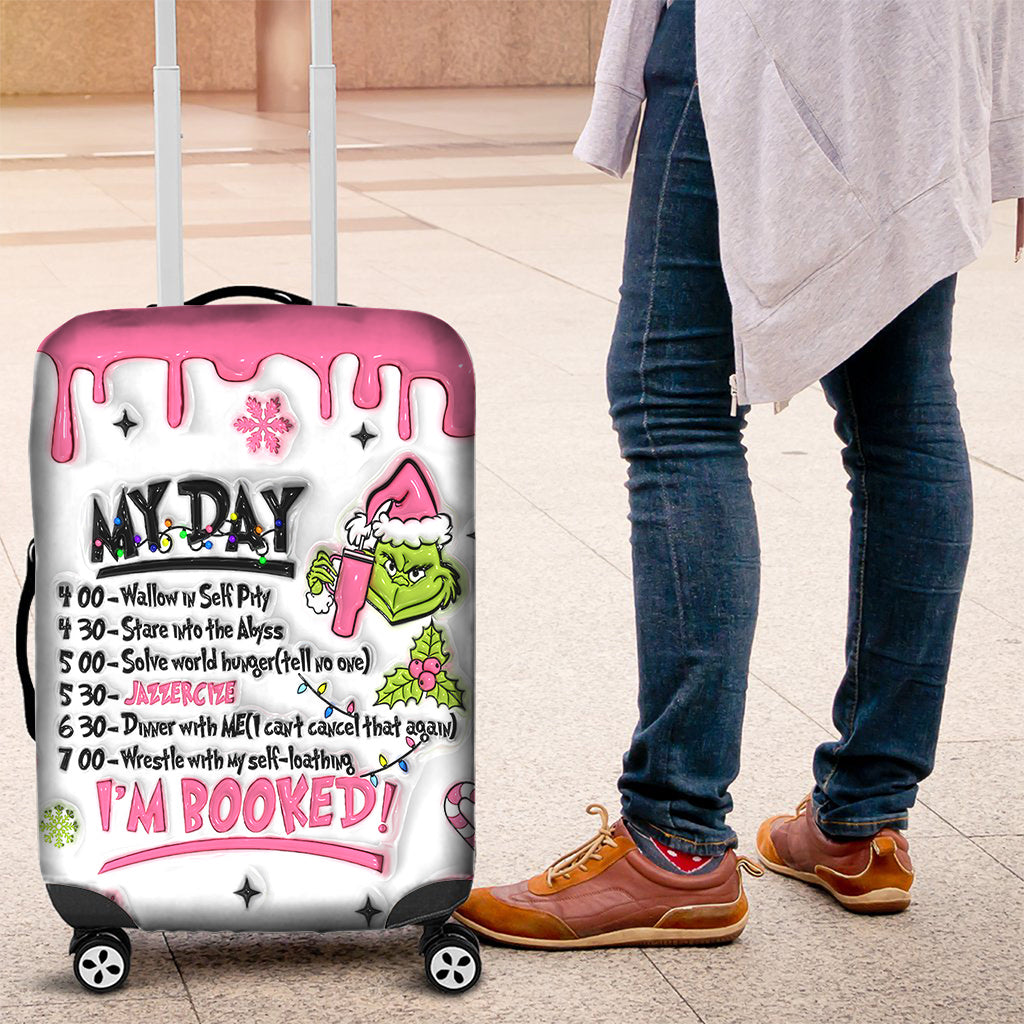 I'm Booked - Personalized Stole Christmas Luggage Cover