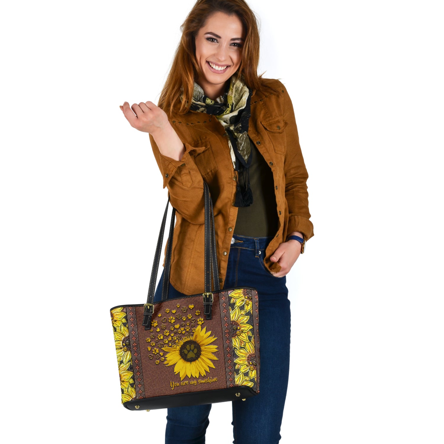 You Are My Sunshine Dog Leather Bag 0622