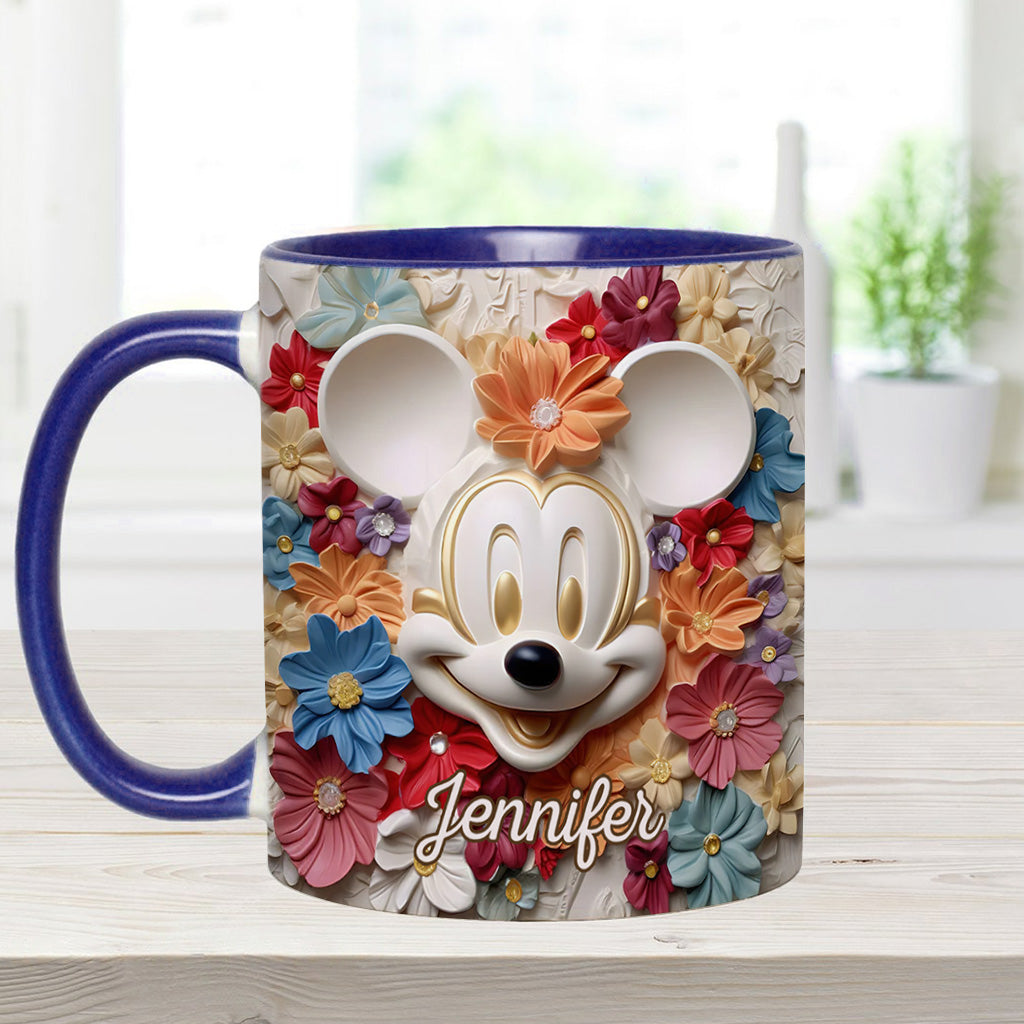 Magical Flowers - Personalized Mouse Accent Mug