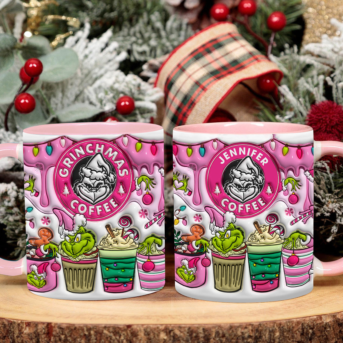 Grinchmas Coffee - Personalized Stole Christmas Accent Mug