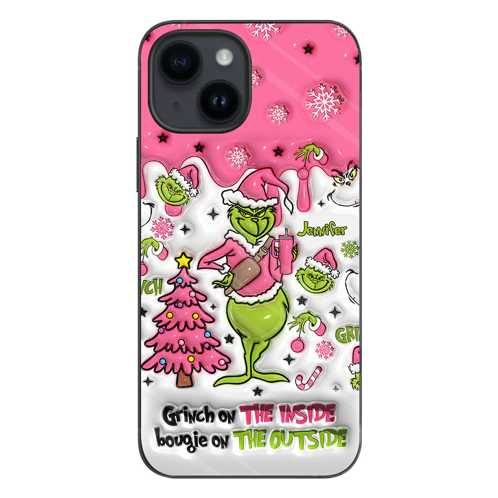 Grinch On The Inside - Personalized Stole Christmas Phone Case