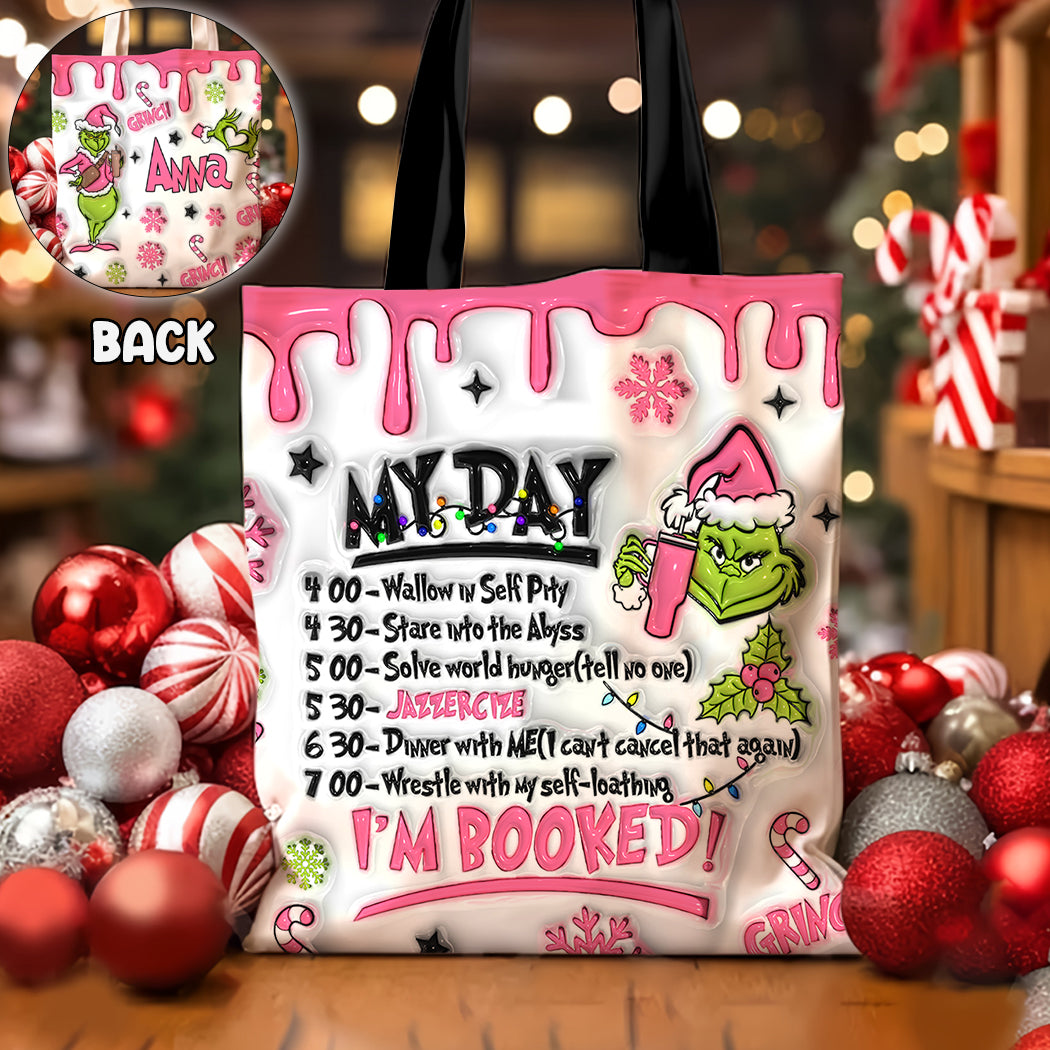 I'm Booked - Personalized Stole Christmas Tote Bag