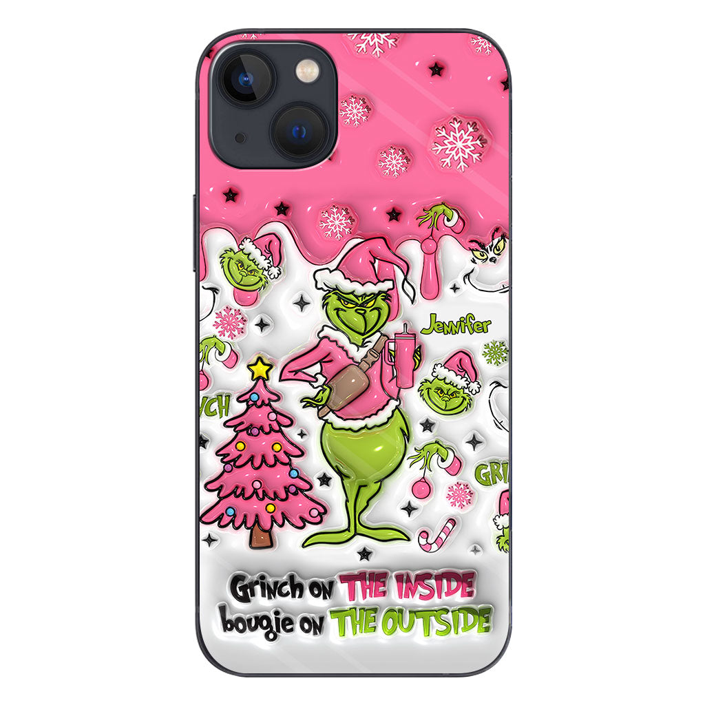 Grinch On The Inside - Personalized Stole Christmas Phone Case