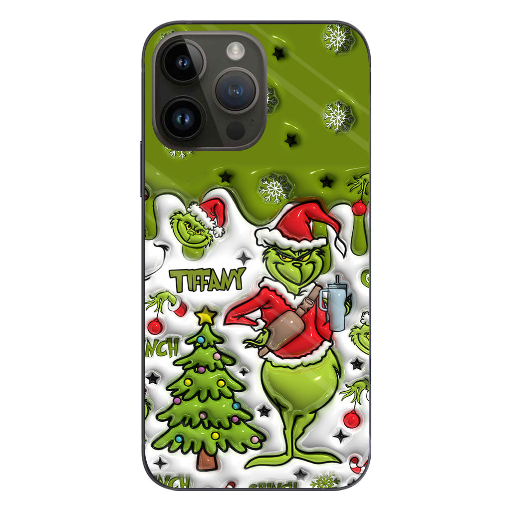 Merry Grinchmas - Personalized Stole Christmas Phone Case