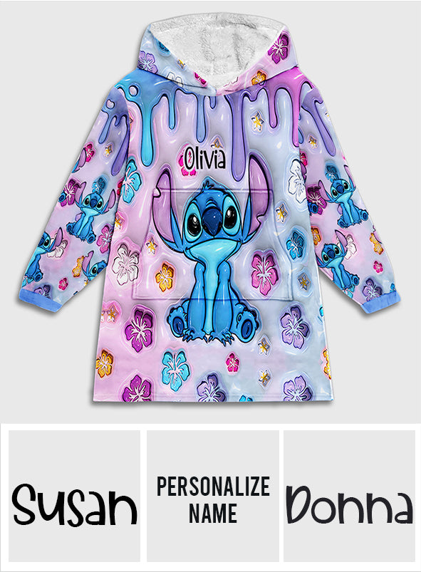 Ohana Means Family - Personalized Ohana Blanket Hoodie