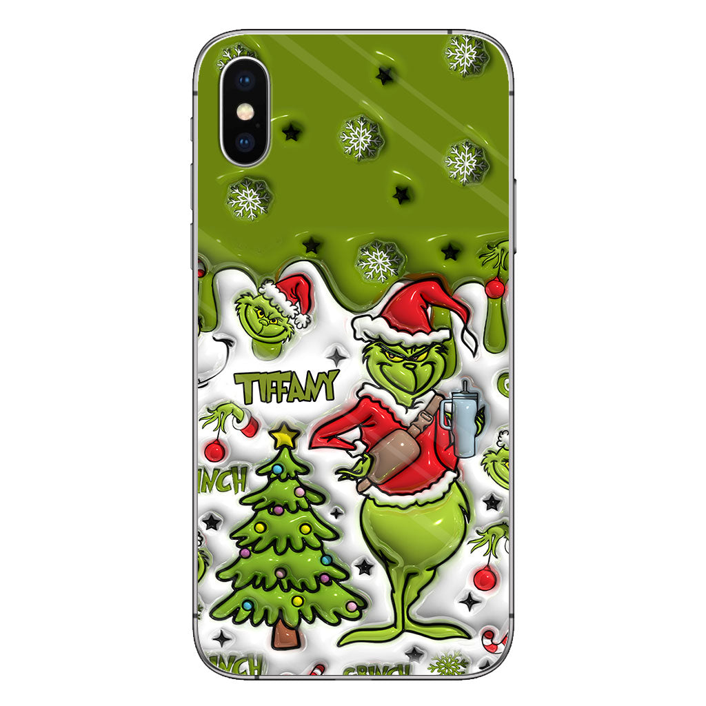 Merry Grinchmas - Personalized Stole Christmas Phone Case