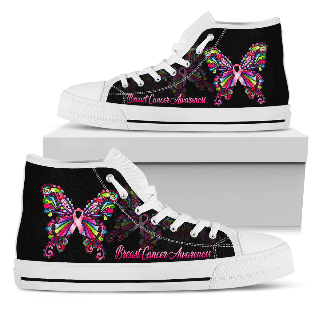 Breast Cancer Awareness High Top Shoes 0622