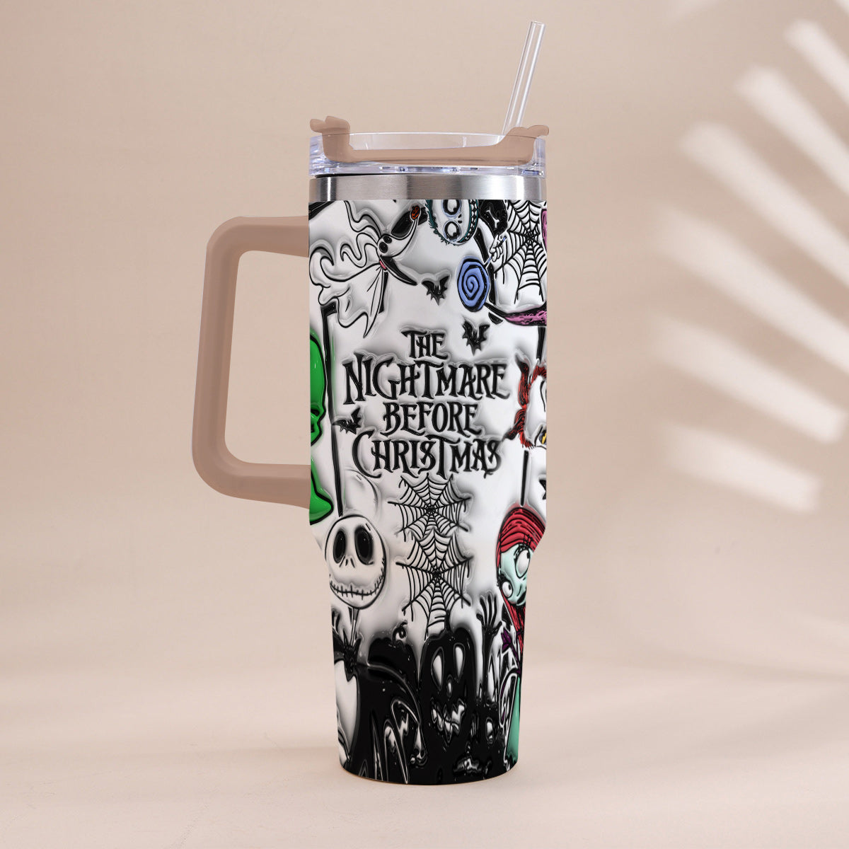 Nightmare - Personalized Nightmare Tumbler With Handle