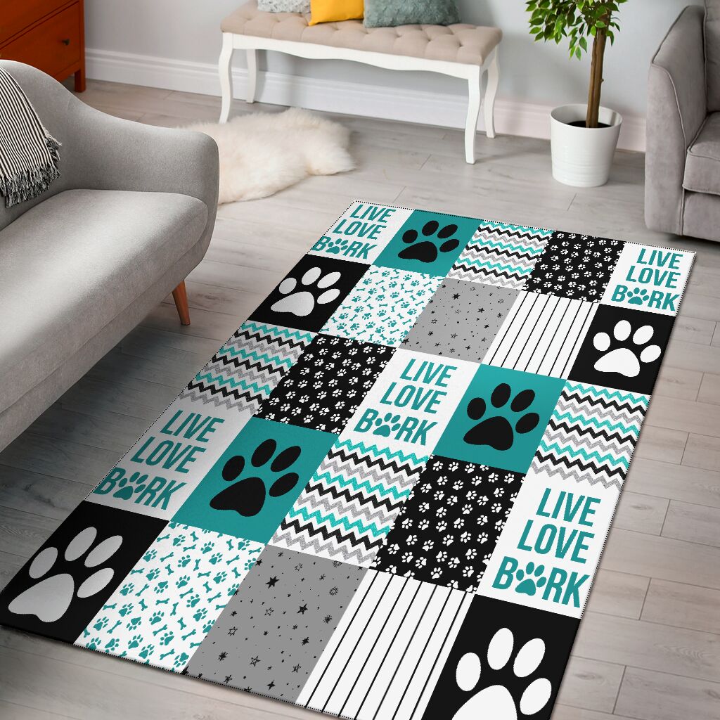 Live Love Bark Dog Rug 0622