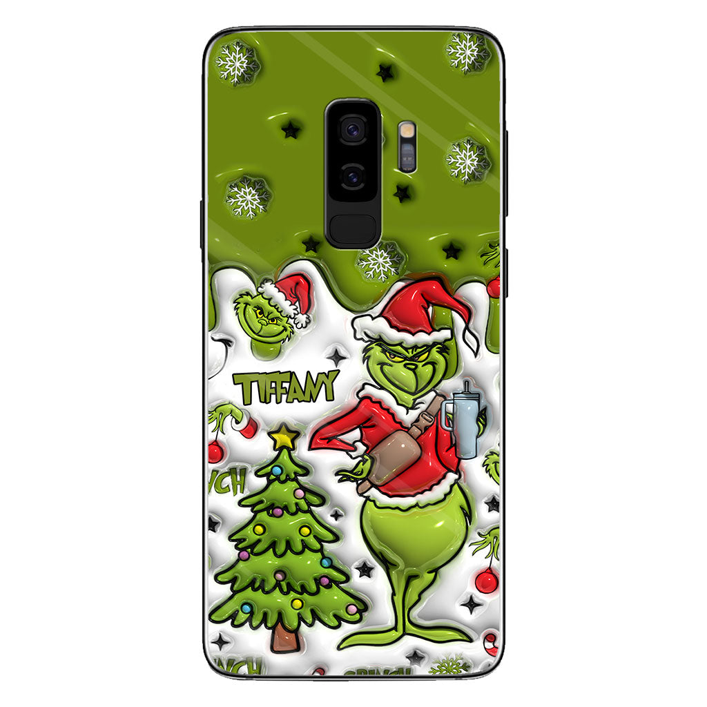 Merry Grinchmas - Personalized Stole Christmas Phone Case