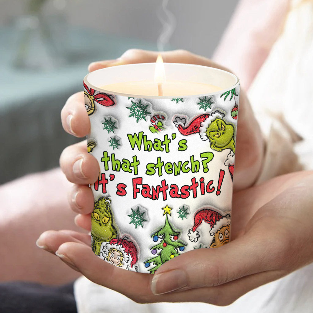 What's That Stench? - Personalized Stole Christmas Candle With Wooden Lid