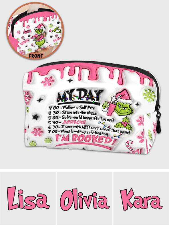 I'm Booked - Personalized Stole Christmas Makeup Bag
