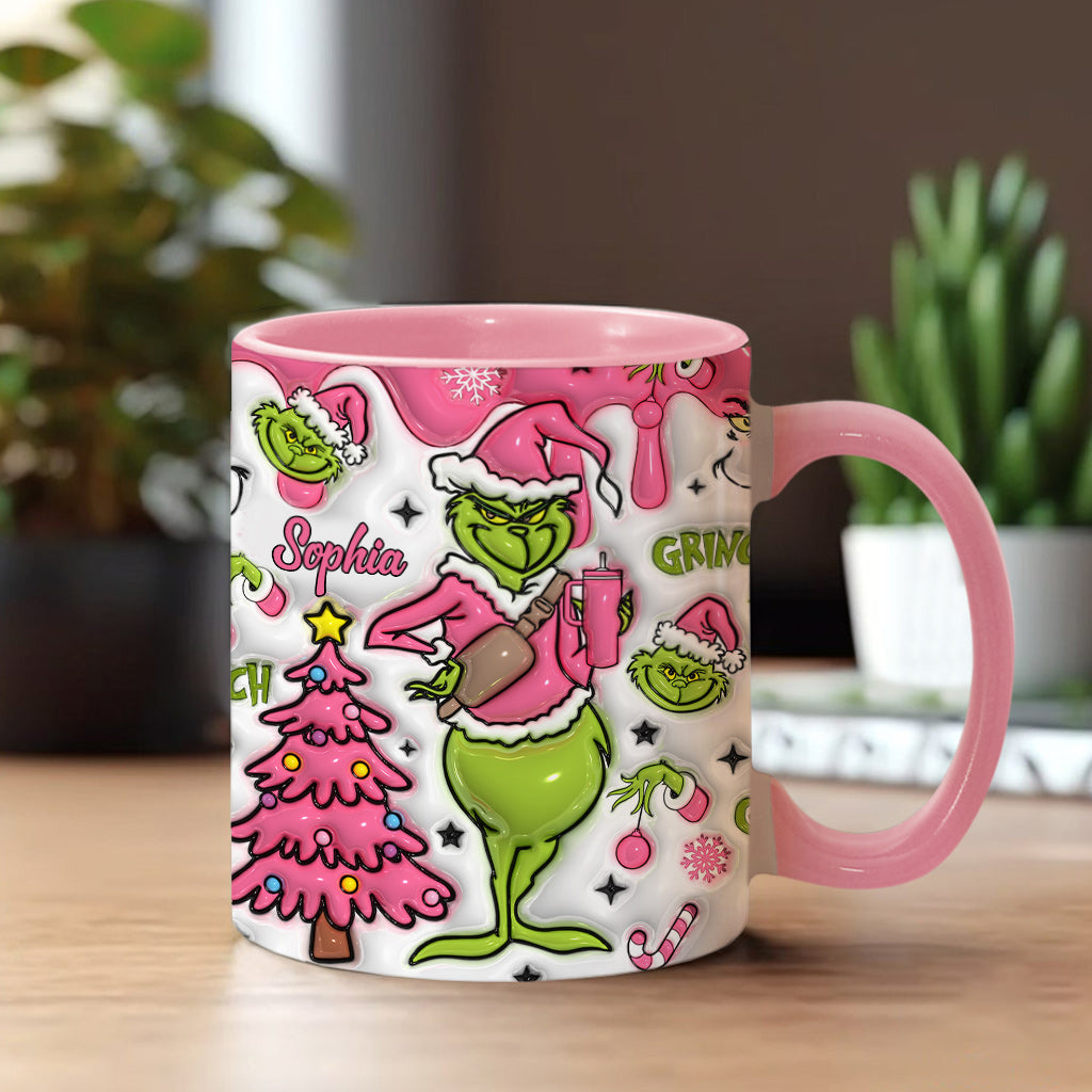 Merry Grinchmas - Personalized Stole Christmas Accent Mug