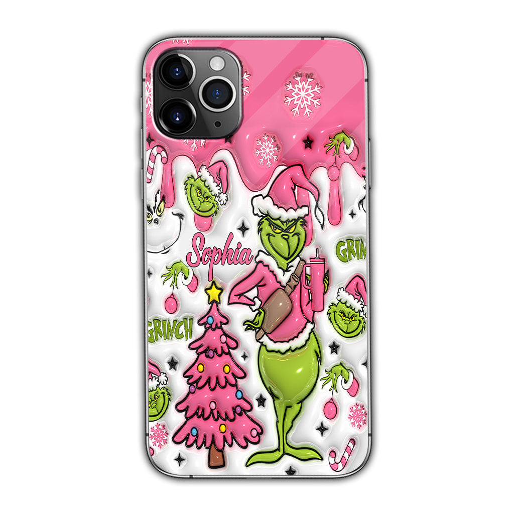 Merry Grinchmas - Personalized Stole Christmas Phone Case