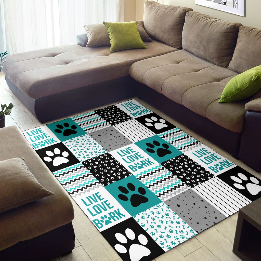 Live Love Bark Dog Rug 0622