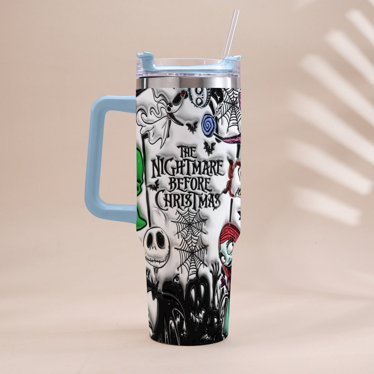 Nightmare - Personalized Nightmare Tumbler With Handle