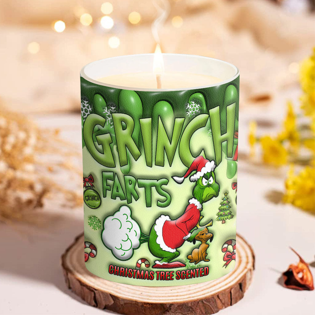 Christmas Tree Scented - Stole Christmas Candle With Wooden Lid