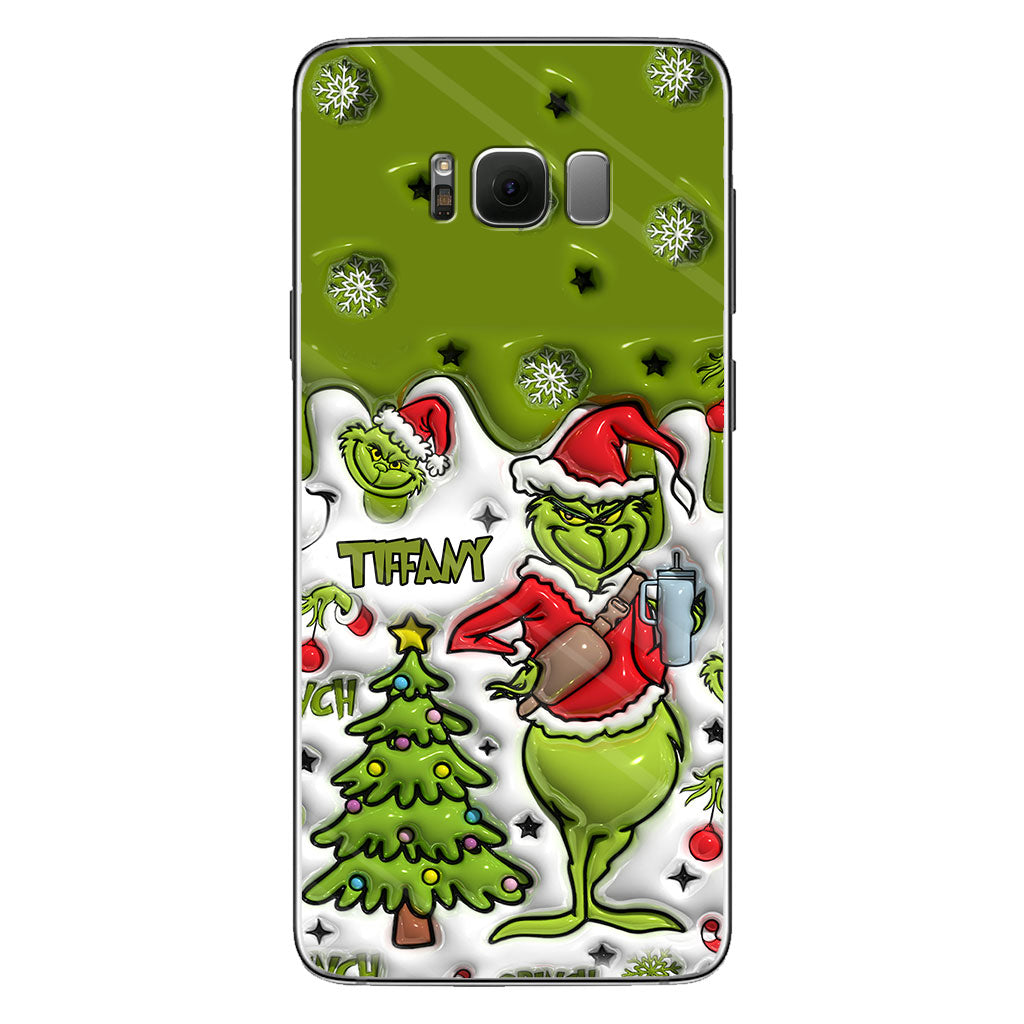 Merry Grinchmas - Personalized Stole Christmas Phone Case