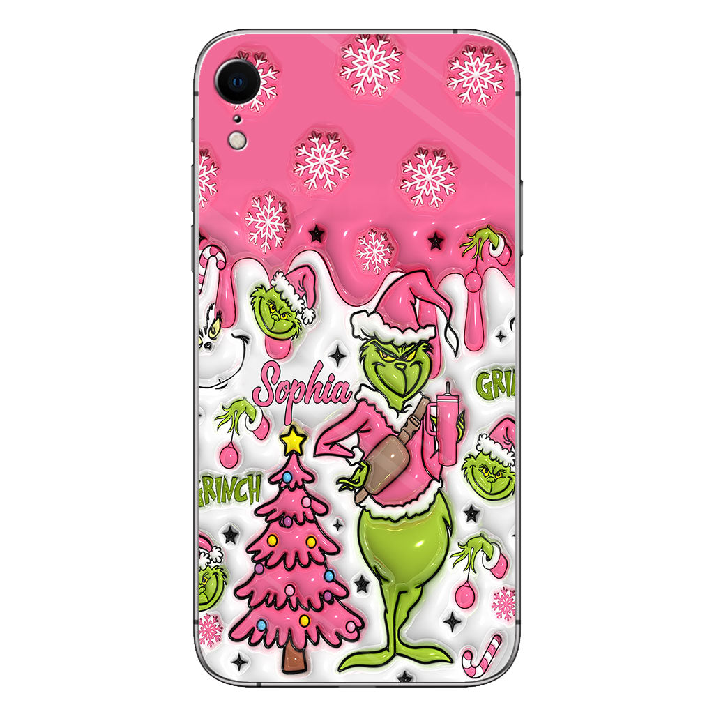 Merry Grinchmas - Personalized Stole Christmas Phone Case