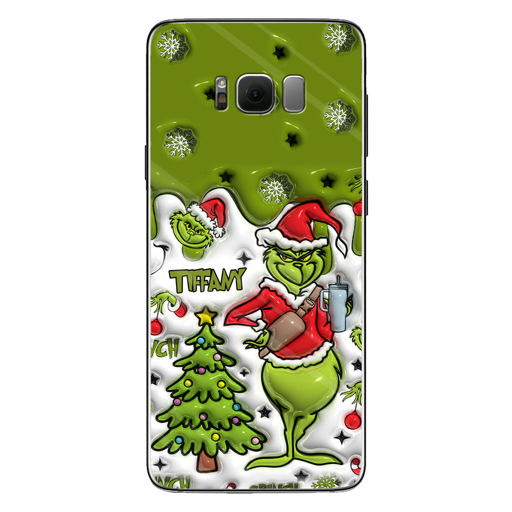 Merry Grinchmas - Personalized Stole Christmas Phone Case