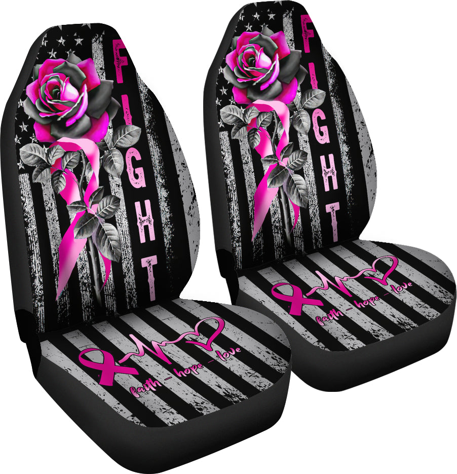 Fight Covers Breast Cancer Awareness Seat Covers 0622