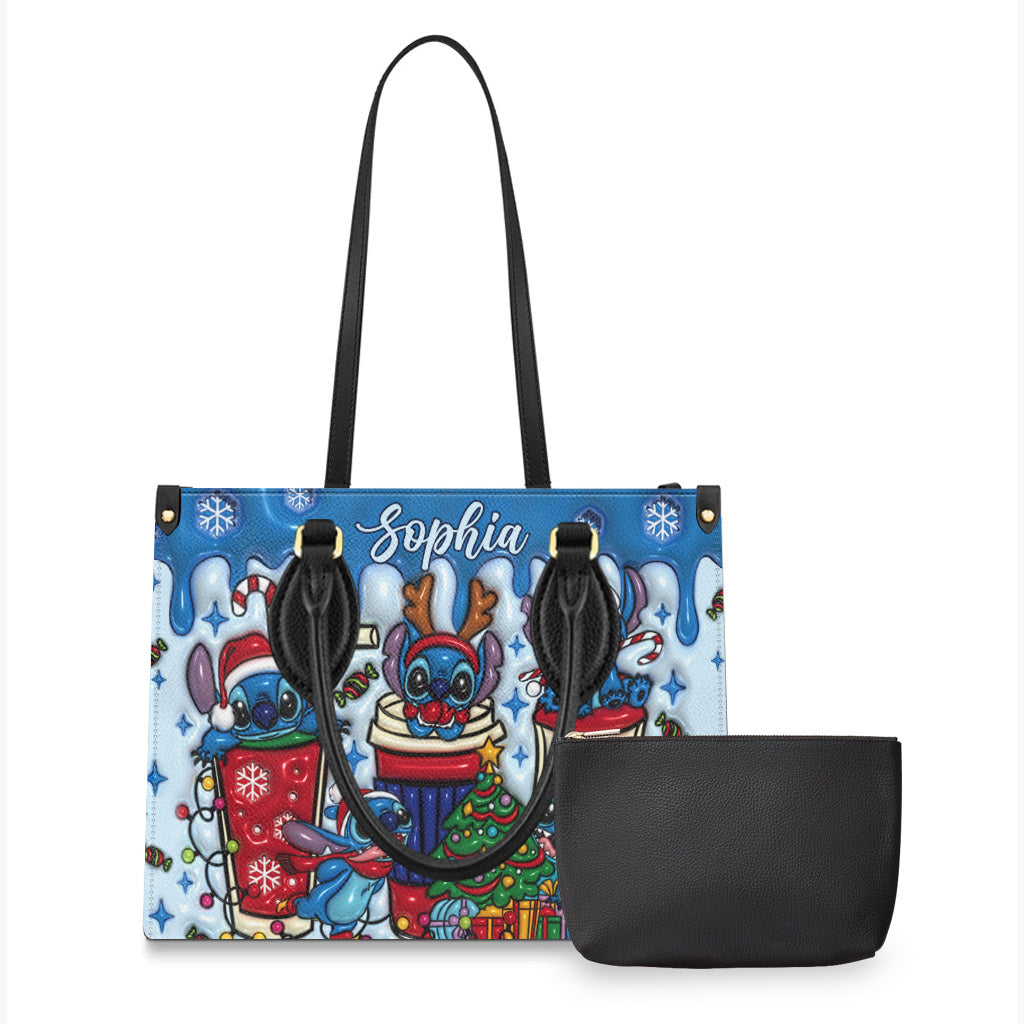 Merry Stichmas - Personalized Ohana Leather Handbag