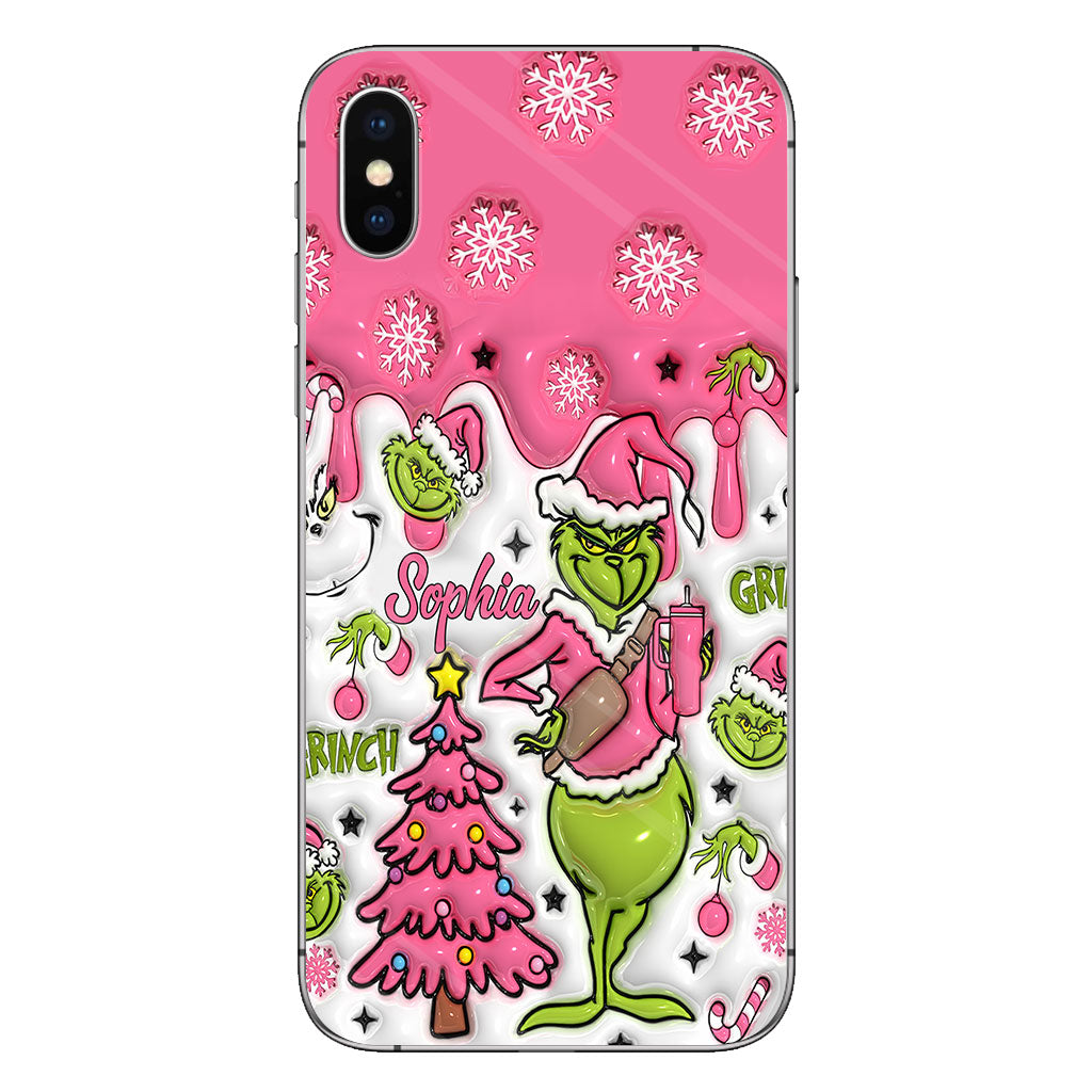 Merry Grinchmas - Personalized Stole Christmas Phone Case