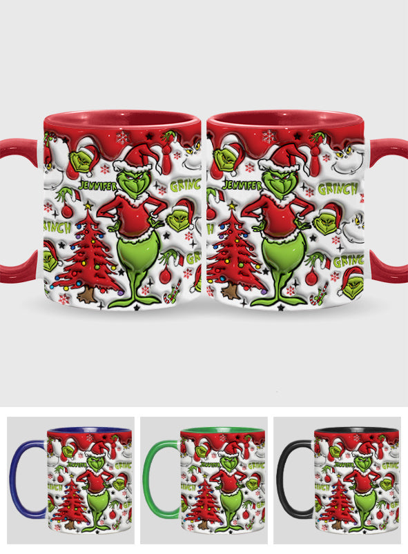 Red Christmas - Personalized Stole Christmas Accent Mug