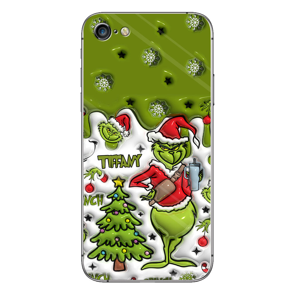 Merry Grinchmas - Personalized Stole Christmas Phone Case