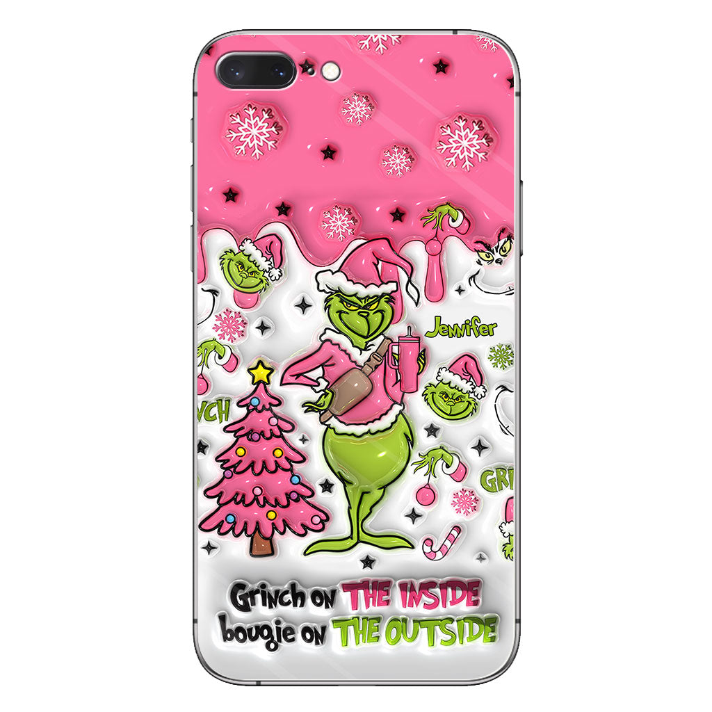 Grinch On The Inside - Personalized Stole Christmas Phone Case