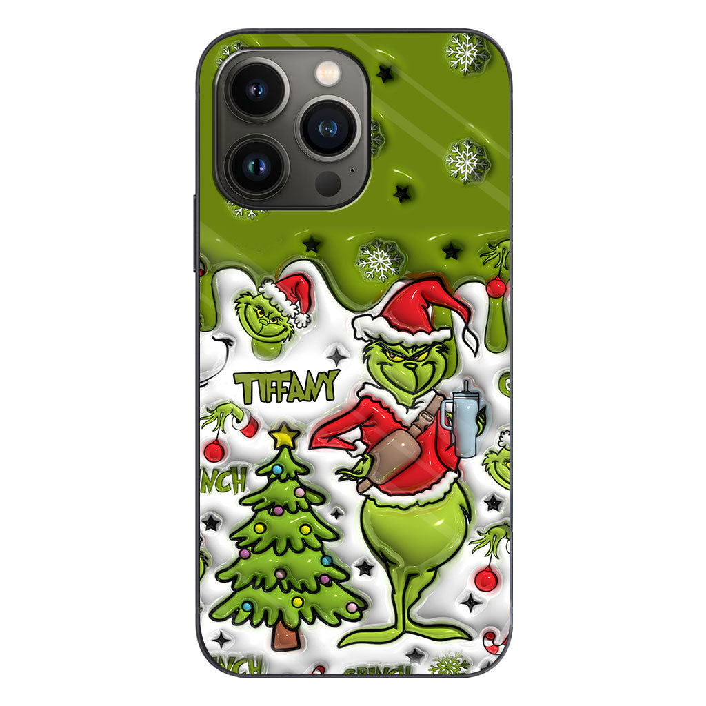 Merry Grinchmas - Personalized Stole Christmas Phone Case