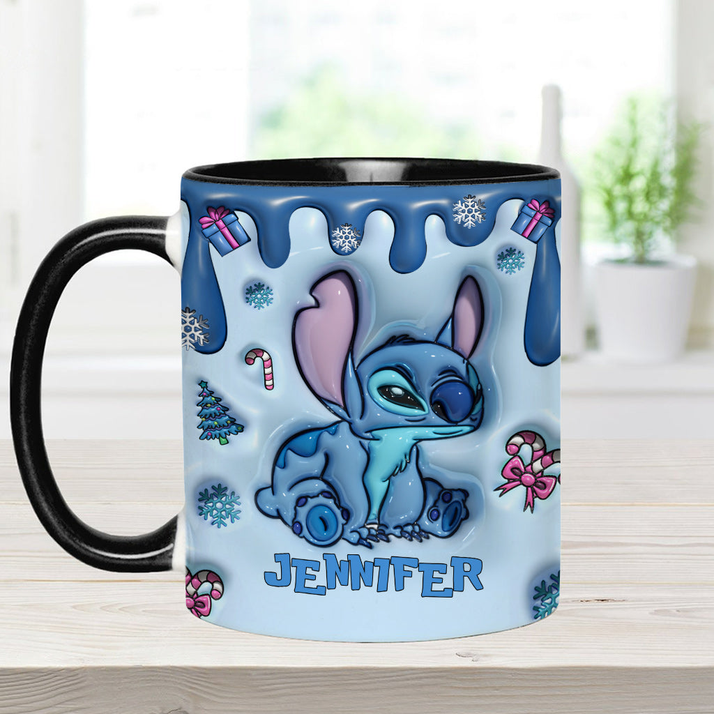 Touch This And I'll Bite You - Personalized Ohana Accent Mug