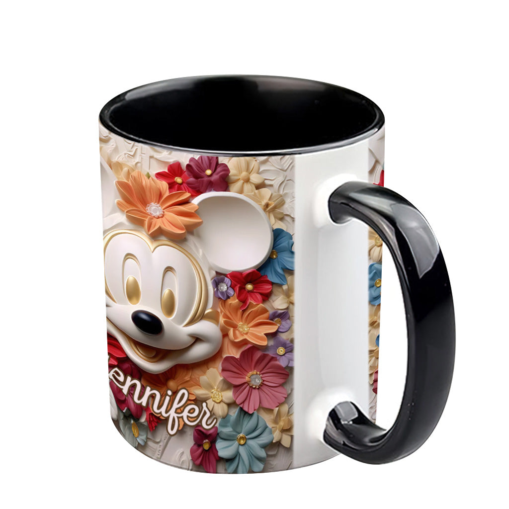 Magical Flowers - Personalized Mouse Accent Mug