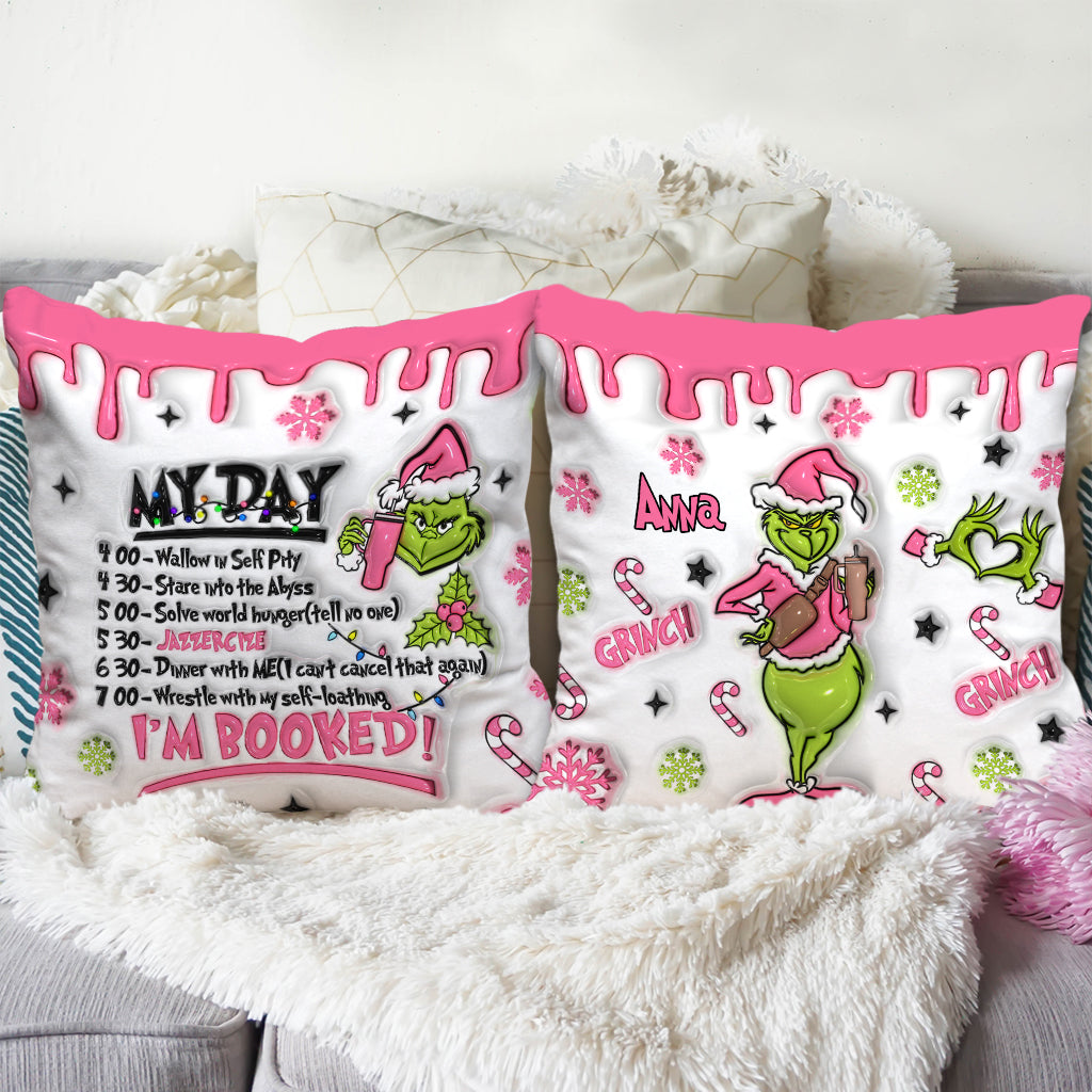 I'm Booked - Personalized Stole Christmas Throw Pillow