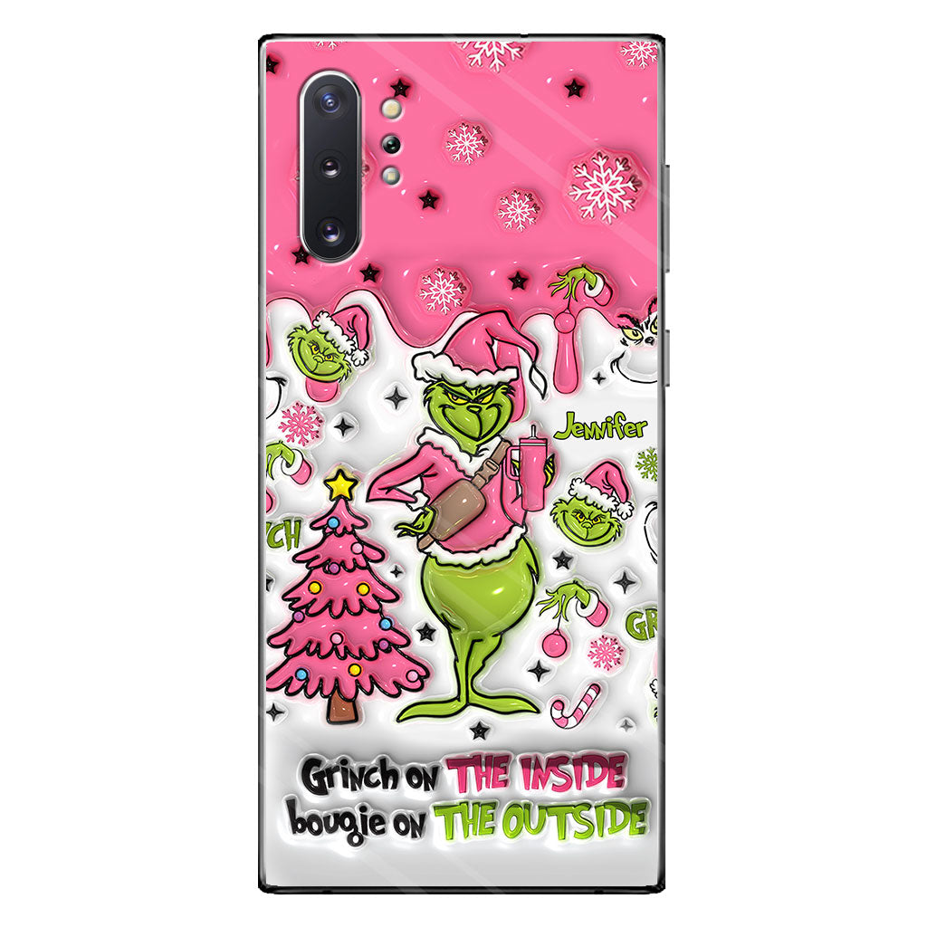 Grinch On The Inside - Personalized Stole Christmas Phone Case