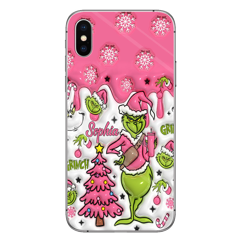 Merry Grinchmas - Personalized Stole Christmas Phone Case