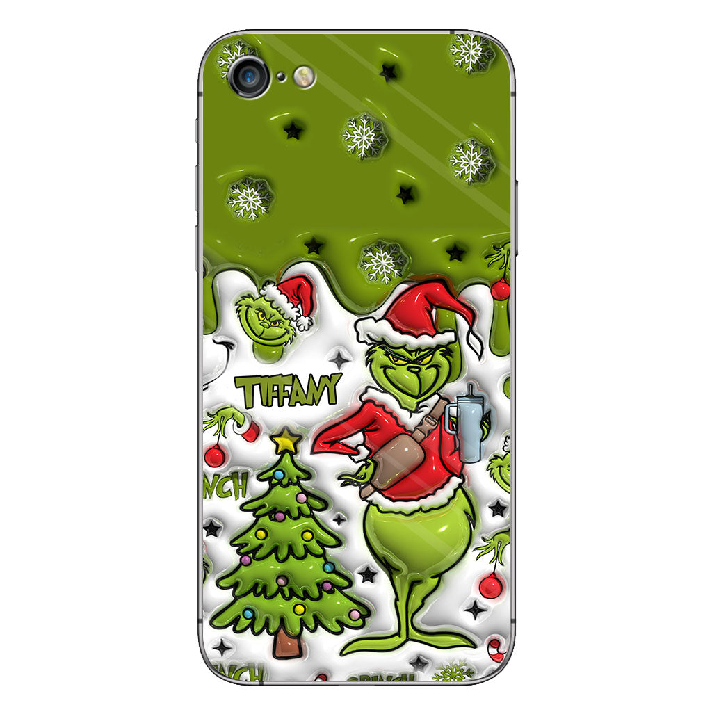 Merry Grinchmas - Personalized Stole Christmas Phone Case