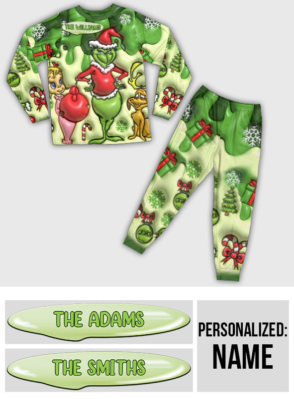 Merry Christmas - Personalized Stole Christmas Pajamas Set