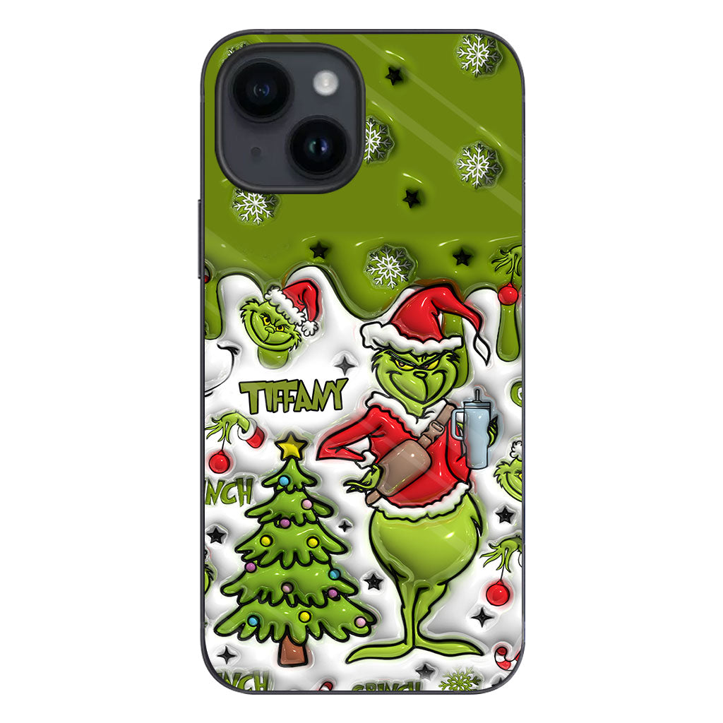 Merry Grinchmas - Personalized Stole Christmas Phone Case