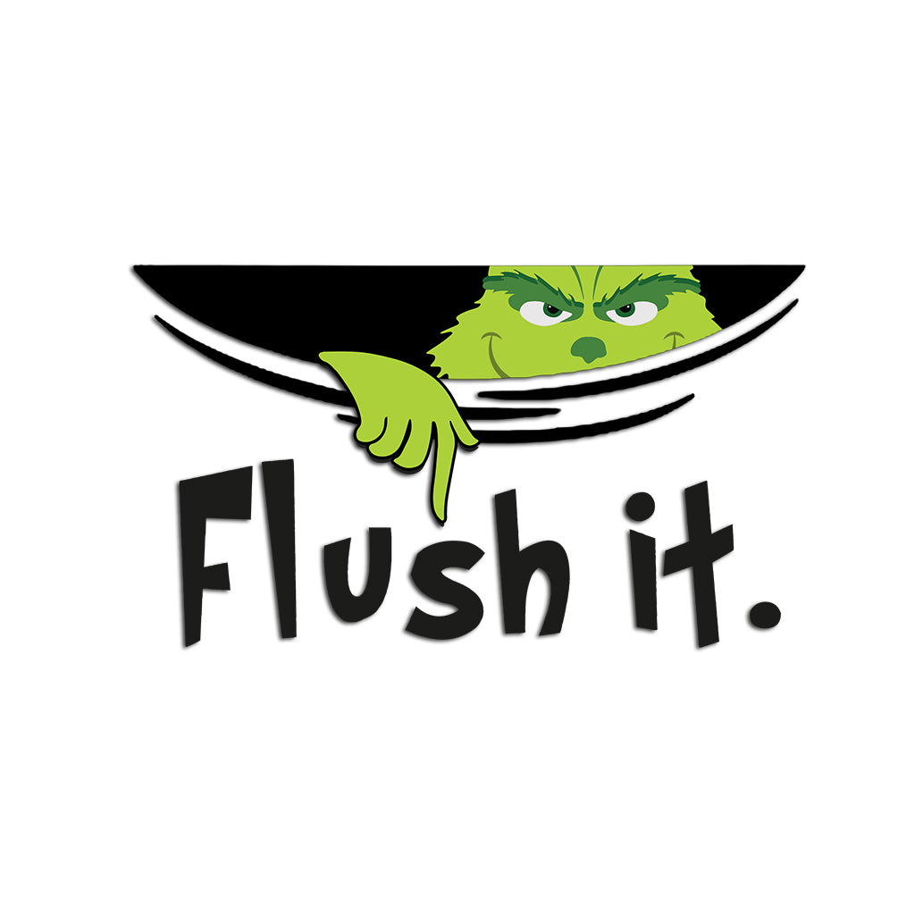 Flush It  Stole Christmas Decal Die Cut