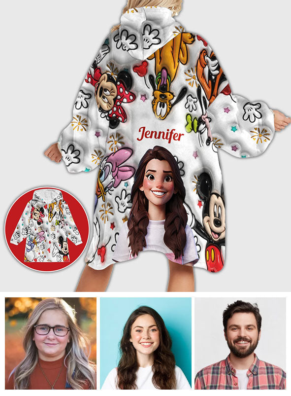 Magical - Personalized Mouse Blanket Hoodie