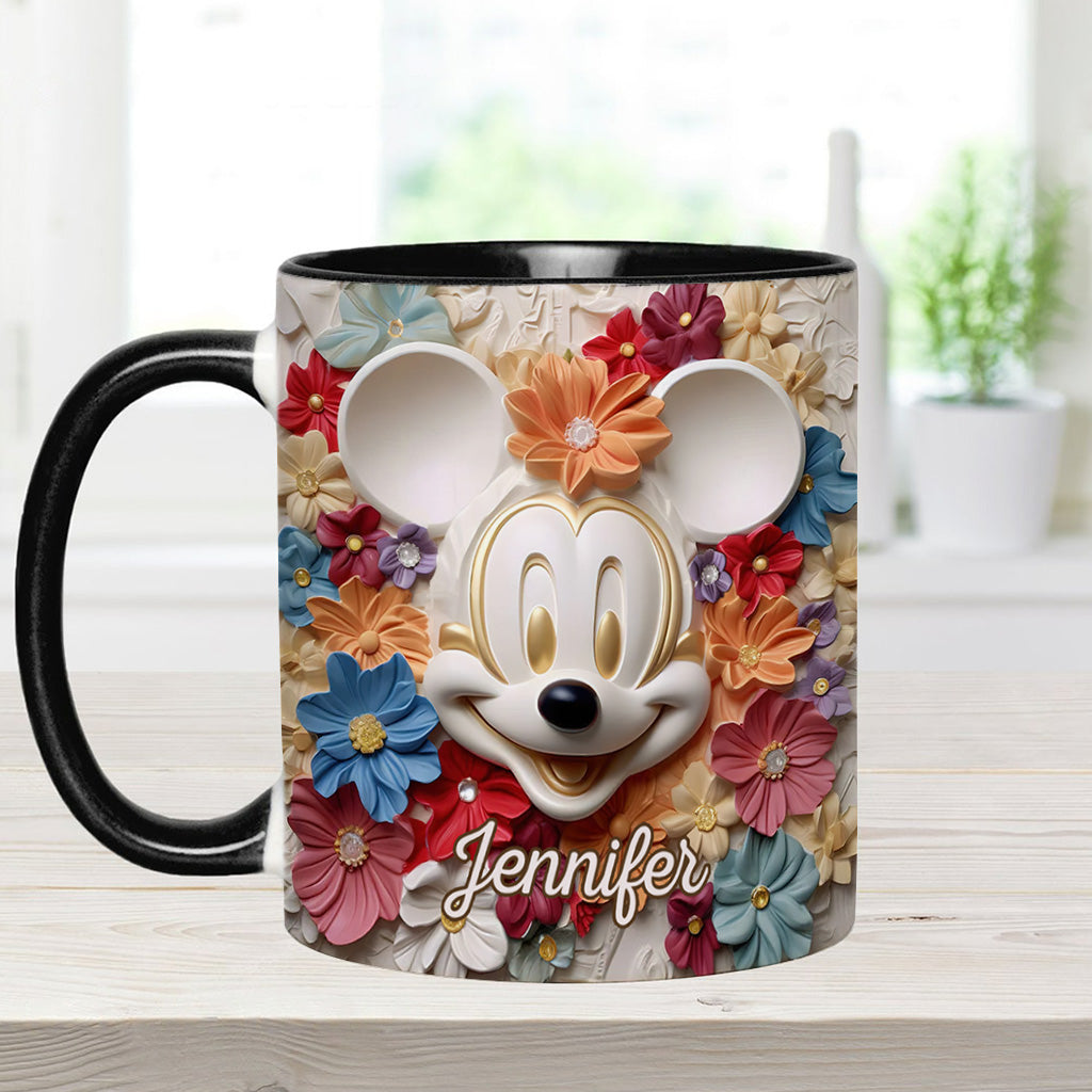 Magical Flowers - Personalized Mouse Accent Mug