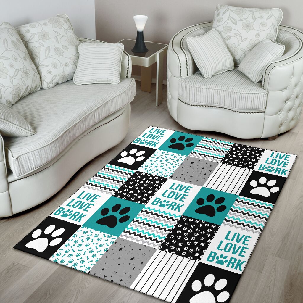 Live Love Bark Dog Rug 0622