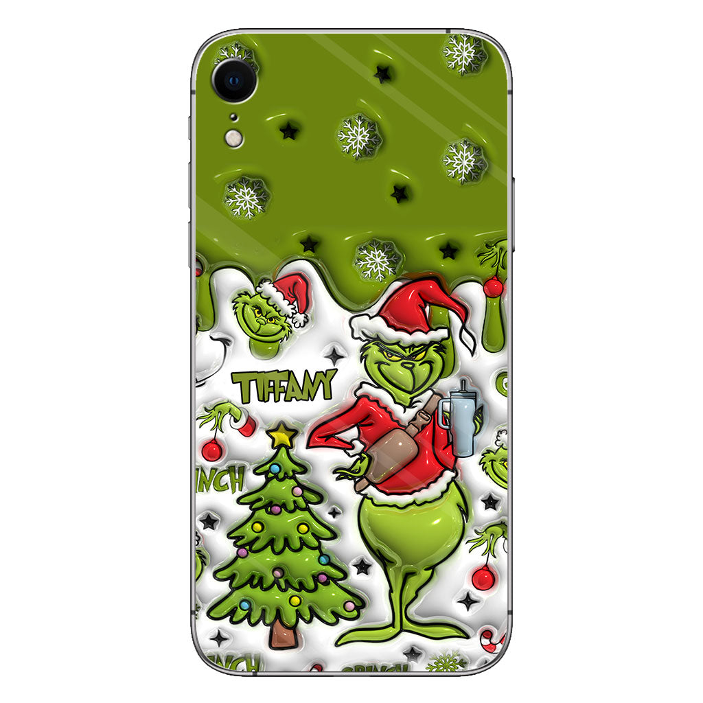 Merry Grinchmas - Personalized Stole Christmas Phone Case