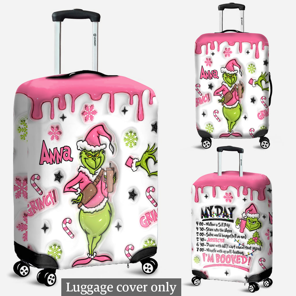 I'm Booked - Personalized Stole Christmas Luggage Cover