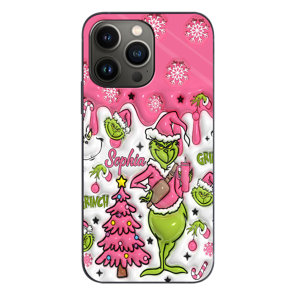 Merry Grinchmas - Personalized Stole Christmas Phone Case