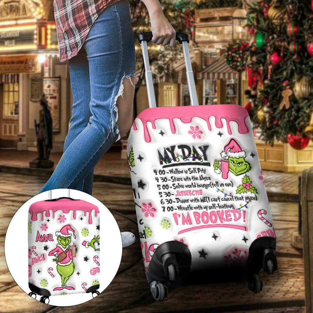 I'm Booked - Personalized Stole Christmas Luggage Cover